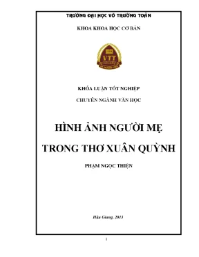 Hình Ảnh Người Mẹ Trong Thơ Xuân Quỳnh: Nét Đẹp Tình Mẹ