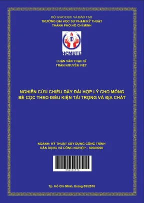 Nghiên Cứu Chiều Dày Đài Hợp Lý Cho Móng Bè-Cọc Theo