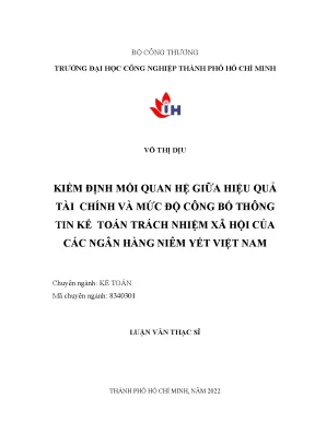 Nghiên Cứu Mối Quan Hệ Giữa Hiệu Quả Tài Chính và Công