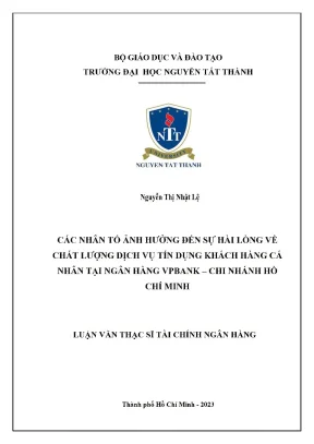 Các Nhân Tố Ảnh Hưởng Đến Sự Hài Lòng Về Chất Lượng Dịch