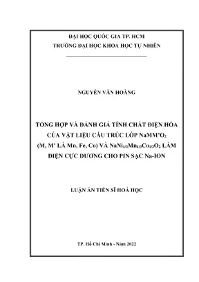 Nghiên Cứu Tính Chất Điện Hóa Vật Liệu Cấu Trúc Lớp