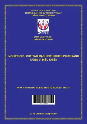 Nghiên Cứu Chế Tạo Mạch Điều Khiển Phun Xăng Dùng Vi 