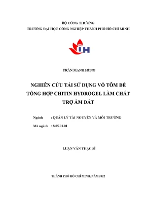 Nghiên cứu tái sử dụng vỏ tôm để tổng hợp chitin