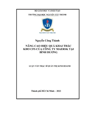 Nâng Cao Hiệu Quả Khai Thác Kho CFS Tại Công Ty Maersk 