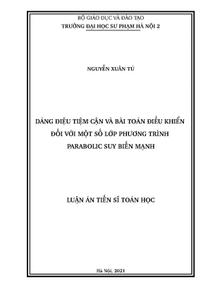 Nghiên Cứu Phương Trình Parabolic Suy Biến Mạnh và Ứng 