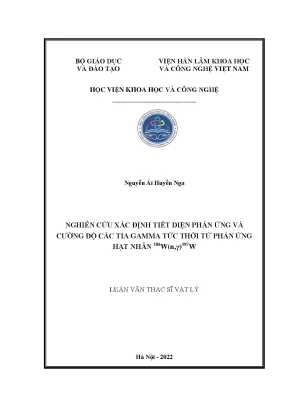 Nghiên Cứu Tiết Diện Phản Ứng và Cường Độ Tia Gamma Từ 