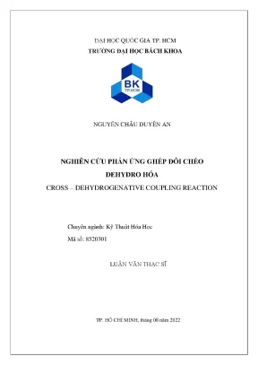 Nghiên Cứu Phản Ứng Ghép Đôi Chéo Dehydro Hóa