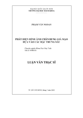 Phát hiện hình ảnh giả mạo bằng các đặc trưng sâu