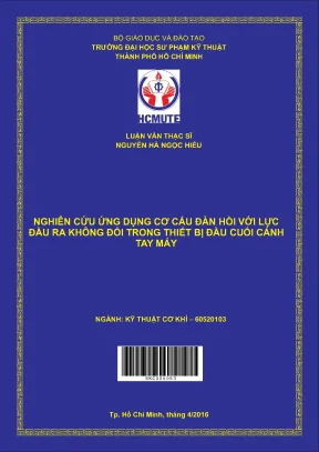 Nghiên Cứu Ứng Dụng Cơ Cấu Đàn Hồi Trong Thiết Bị Đầu 