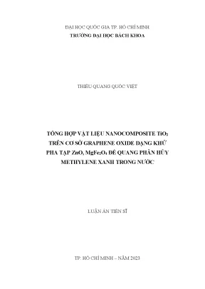 Nghiên Cứu Vật Liệu Nanocomposite TiO2 Dựa Trên Graphene