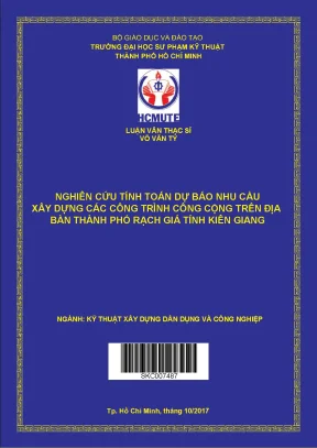 Dự báo nhu cầu xây dựng công trình công cộng tại Rạch 