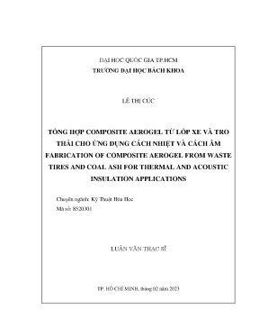 Tổng Hợp Composite Aerogel Từ Lốp Xe Và Tro Thải Cho Ứng