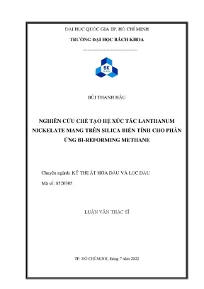Nghiên Cứu Hệ Xúc Tác Lanthanum Nickelate Trên Silica 