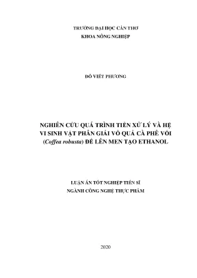 Nghiên Cứu Quá Trình Tiền Xử Lý Vỏ Quả Cà Phê Vối Để Sản