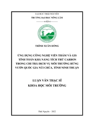 Ứng Dụng Công Nghệ Viễn Thám và GIS Tính Toán Khả Năng