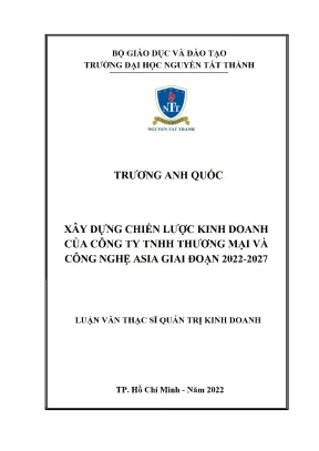 Chiến Lược Kinh Doanh Công Ty TNHH Thương Mại và Công