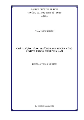 Chất Lượng Tăng Trưởng Kinh Tế Vùng Kinh Tế Trọng Điểm