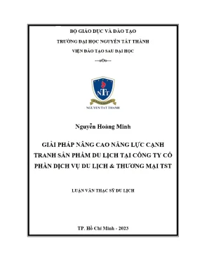Giải Pháp Nâng Cao Năng Lực Cạnh Tranh Sản Phẩm Du Lịch