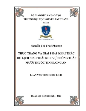 Giải Pháp Khai Thác Du Lịch Sinh Thái Tại Đồng Tháp