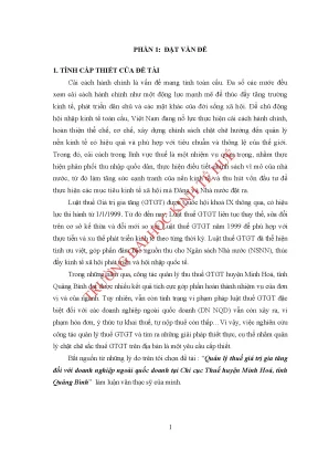 Quản lý thuế GTGT cho doanh nghiệp ngoài quốc doanh tại