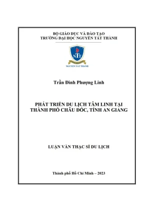 Phát Triển Du Lịch Tâm Linh Tại Thành Phố Châu Đốc, Tỉnh