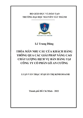 Nâng cao chất lượng dịch vụ bán hàng tại Công ty Cổ phần