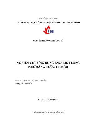 Nghiên Cứu Ứng Dụng Enzyme Naringinase Trong Khử Đắng