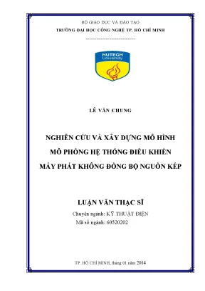 Nghiên Cứu Mô Hình Điều Khiển Máy Phát Không Đồng Bộ