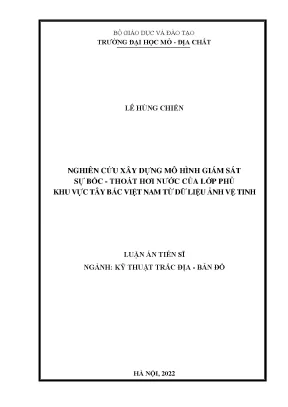 Nghiên Cứu Mô Hình Giám Sát Bốc Thoát Hơi Nước Khu Vực 
