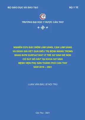 Nghiên cứu điều trị bệnh màng trong ở trẻ sơ sinh đẻ non
