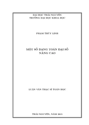 Các Dạng Toán Đại Số Nâng Cao Tại Đại Học Thái Nguyên