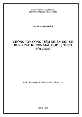 Phương Pháp Chống Tấn Công Tiêm Nhiễm SQL Hiệu Quả