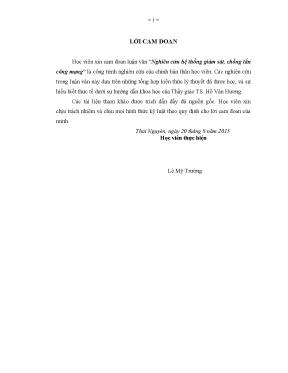 Nghiên Cứu Hệ Thống Giám Sát và Chống Tấn Công Mạng