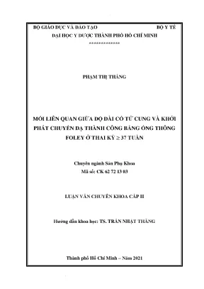 Mối Liên Quan Giữa Độ Dài Cổ Tử Cung và Khởi Phát Chuyển