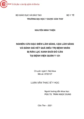 Nghiên Cứu Đặc Điểm Lâm Sàng và Kết Quả Điều Trị Bệnh
