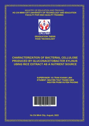 Phân Tích Tính Chất Cellulose Vi Khuẩn Từ 
