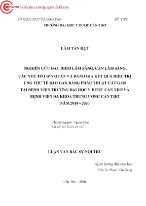 Nghiên Cứu Đặc Điểm Lâm Sàng và Kết Quả Điều Trị Ung Thư