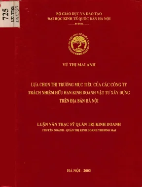Lựa Chọn Thị Trường Mục Tiêu Cho Các Công Ty TNHH Kinh