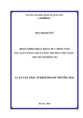 Hoàn Thiện Hoạt Động Huy Động Vốn Tại Ngân Hàng TMCP