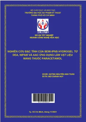 Nghiên Cứu Đặc Tính Semi-IPN Hydrogel Từ DEA, NIPAM Và