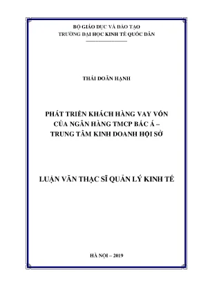 Phát Triển Khách Hàng Vay Vốn Tại Ngân Hàng TMCP Bắc Á