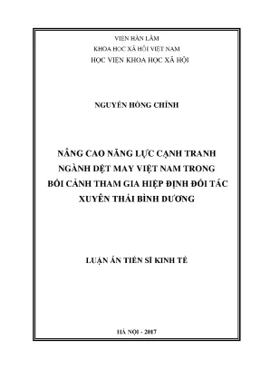 Nâng Cao Năng Lực Cạnh Tranh Ngành Dệt May Việt Nam