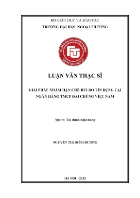 Giải pháp hiệu quả giảm thiểu rủi ro tín dụng tại ngân