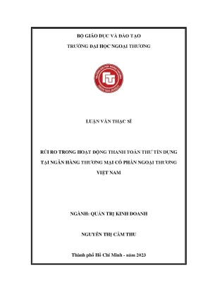 Nghiên Cứu Rủi Ro Trong Hoạt Động Thanh Toán Thư Tín