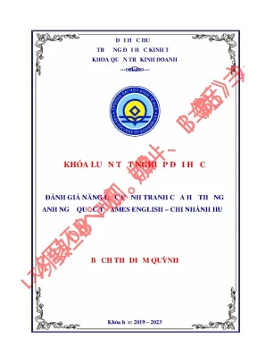 Đánh Giá Năng Lực Cạnh Tranh Của Hệ Thống Anh Ngữ Quốc