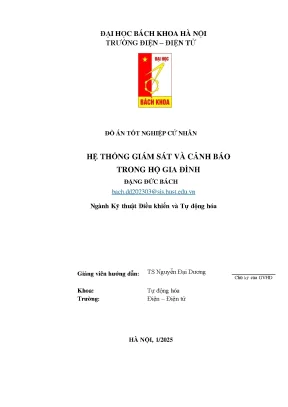 Hệ Thống Giám Sát và Cảnh Báo An Ninh Trong Hộ Gia Đình