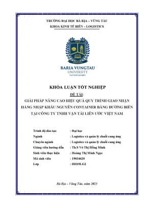 Giải Pháp Tối Ưu Quy Trình Giao Nhận Hàng Nhập Khẩu 