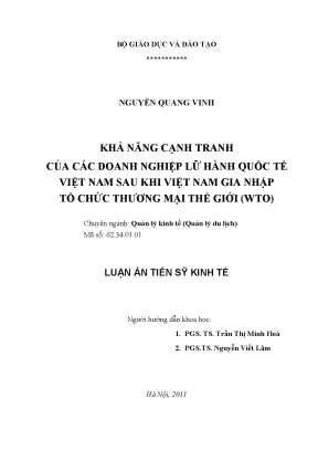 Nâng Cao Khả Năng Cạnh Tranh Doanh Nghiệp Lữ Hành Quốc