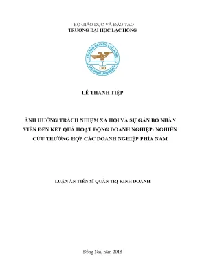 Ảnh Hưởng Trách Nhiệm Xã Hội Đến Kết Quả Hoạt Động Doanh