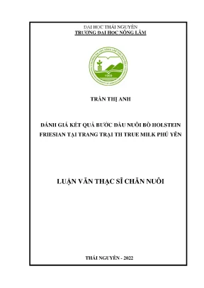 Đánh Giá Kết Quả Nuôi Bò Holstein Friesian Tại Trang